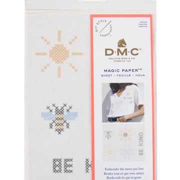 DMC Magic Paper Bee & Flower Cross St Sheet