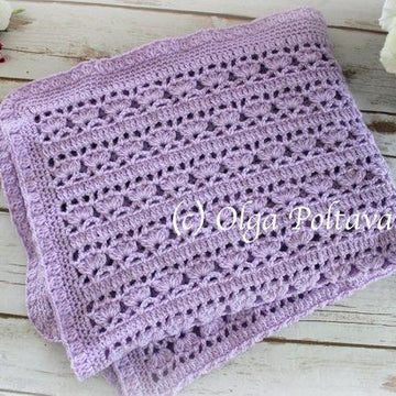 Lilacs in Bloom Baby Blanket