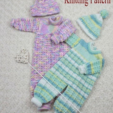 Knitting Pattern baby pram set UK & USA Terms #38
