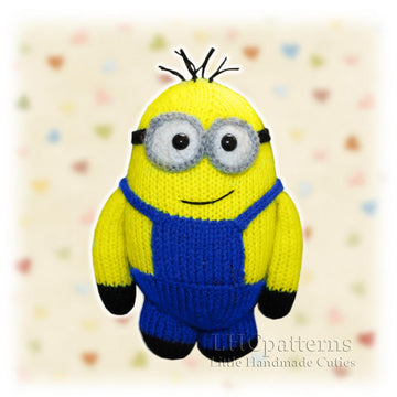 Minion Knitting Pattern, Knitted Minion