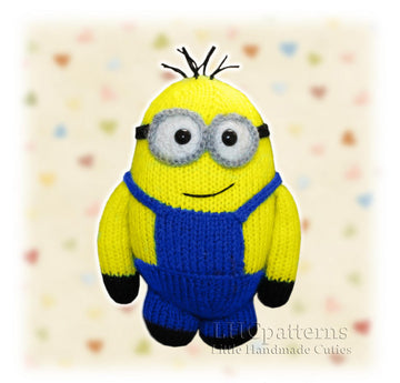 Minion Knitting Pattern, Knitted Minion