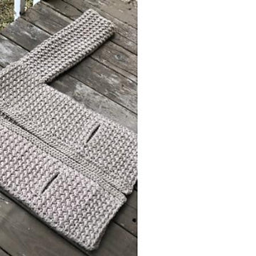 Even moss stitch sweater