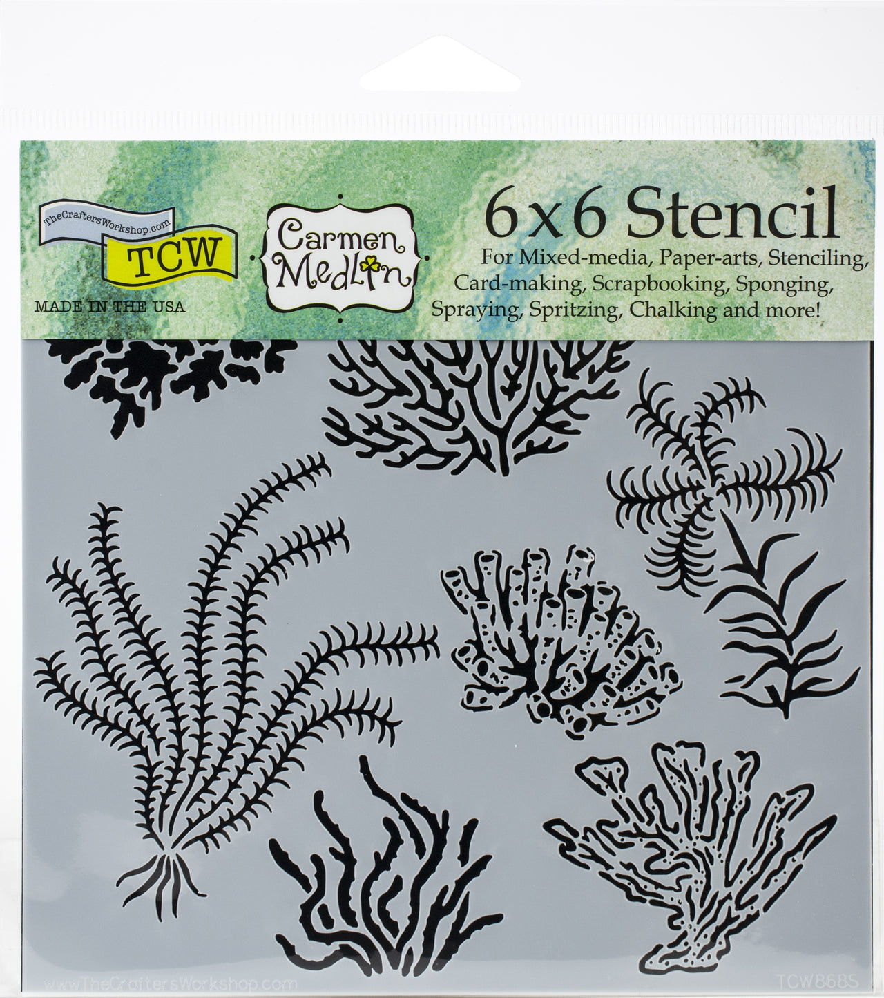 The Crafter's Workshop Crafter's Workshop Template 6"X6" - Gulf Coast Flora