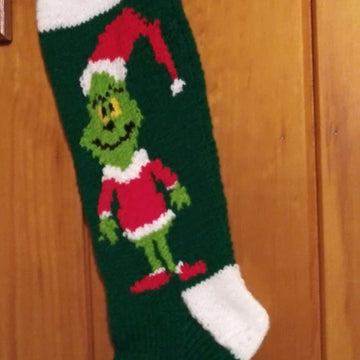 Grinch inspired stocking