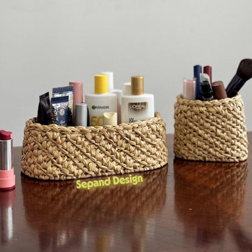 Recycled (t-shirt) yarn basket- 117