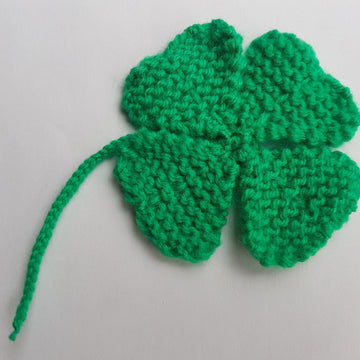 Knitted Four Leaf Clover
