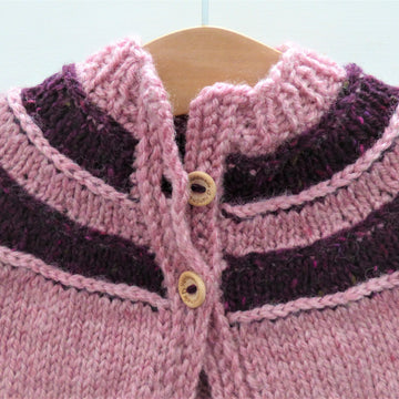 Tilda - a top down seamless yoked cardigan