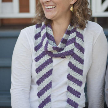 Diagonally Scarf and Shawl