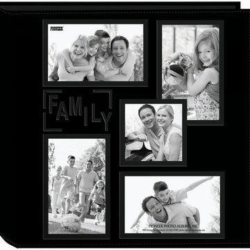 Pioneer 5-Up Sewn Embossed Collage Frame Photo Album 12"X12" - Family