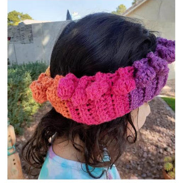 Bobble Pom Pom Ear warmer by Melu Crochet