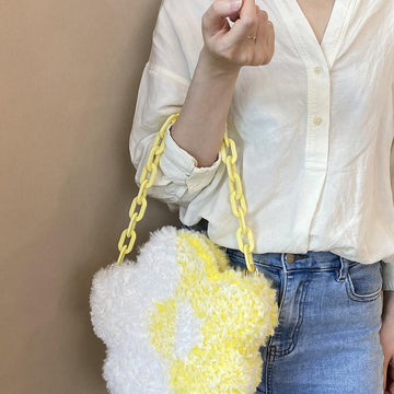 Groovy Flower Crochet Bag Pattern – Retro Aesthetic | Handbag, Shoulder, Crossbody & Tote Bag
