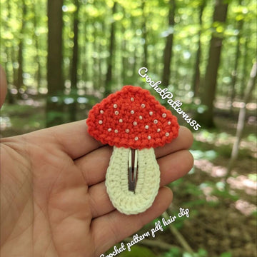Mushroom Hair Clip English-US