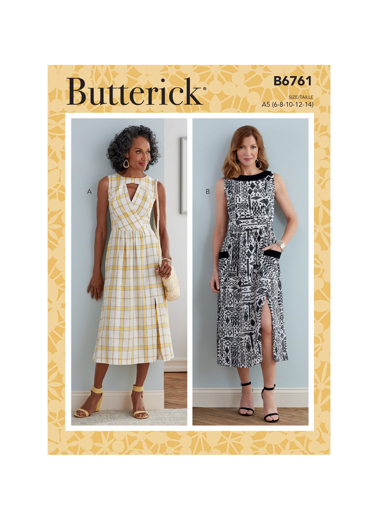 Butterick Misses' & Misses' Petite Dress B6761 - Sewing Pattern