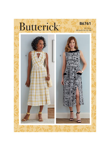 Butterick Misses' & Misses' Petite Dress B6761 - Sewing Pattern