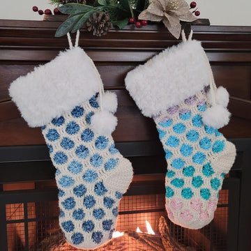 Joyful Textures Christmas Stocking