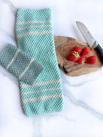 Inlet Towel and Dishcloth
