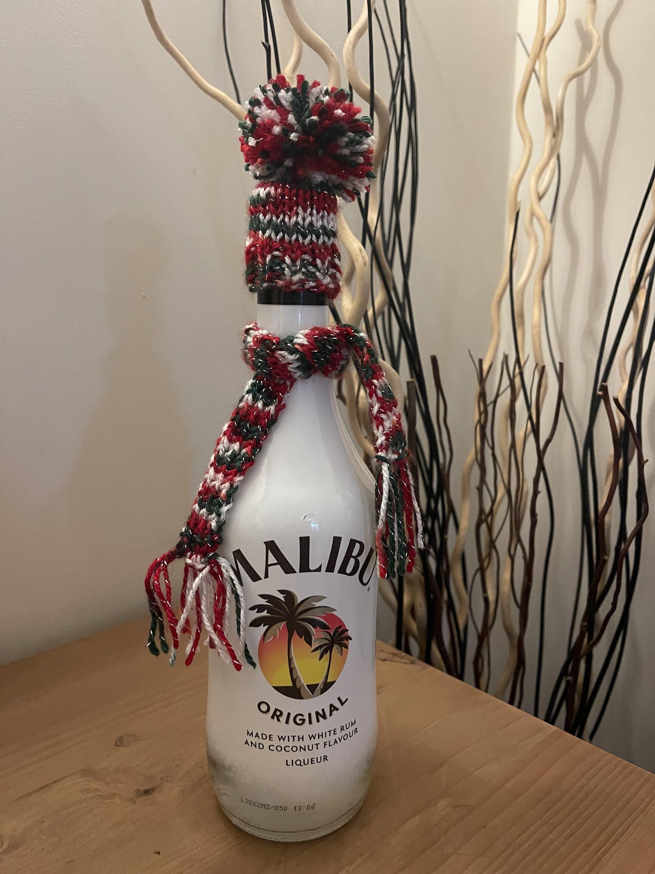 Christmas Bottle Topper Set Knitting Pattern