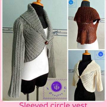 Sleeved circle vest