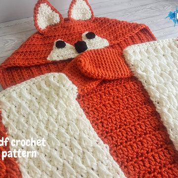 Woodland Fox Hooded Blanket For Adults & Kids