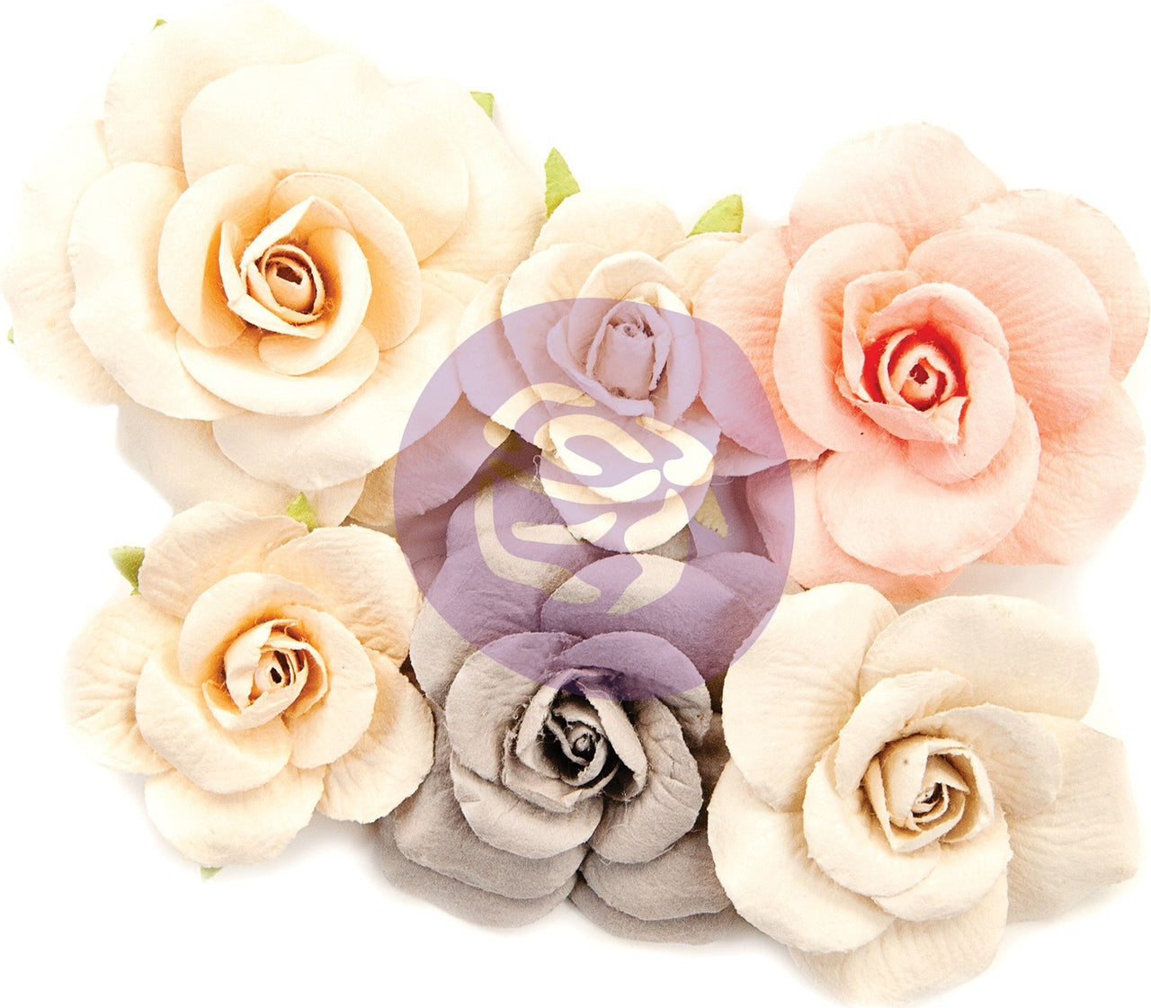 Prima Marketing Mulberry Paper Flowers - Wander/Spring Farmhouse, 6/Pkg