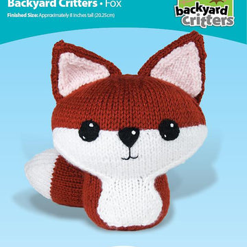 Large Knit Amigurumi Fox