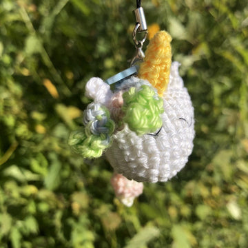 Unicorn Head Keychain