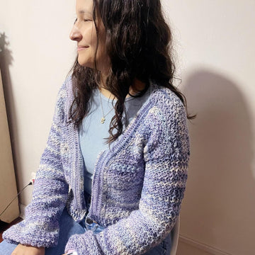 Cardigan Violeta ( español)