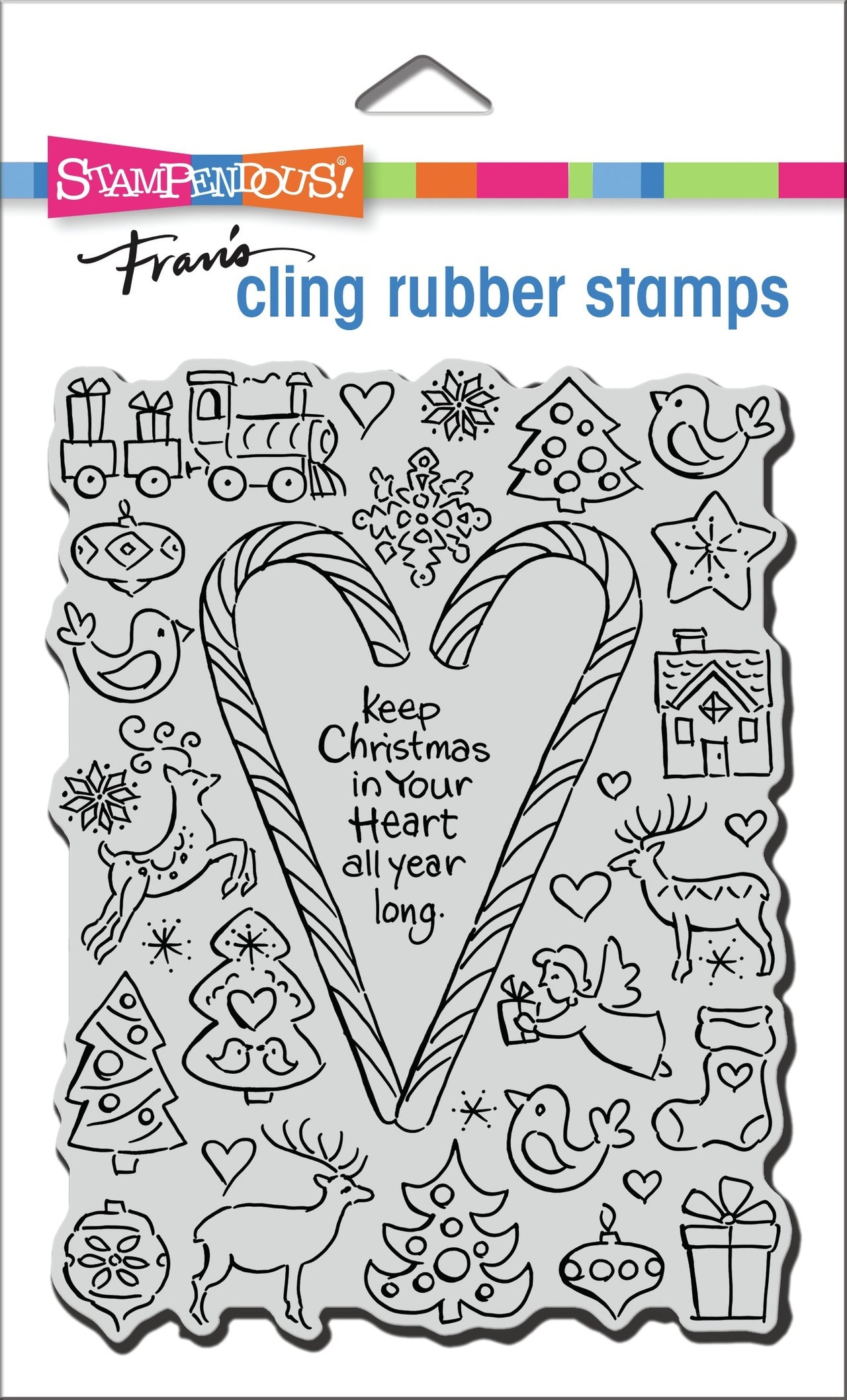 Stampendous Cling Stamp - Christmas Candy