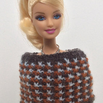 Curvy Barbie Tweed Capelet All Sizes