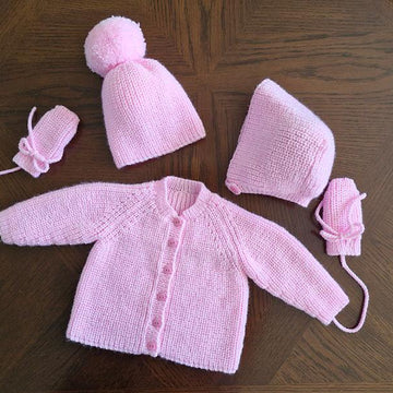 Baby Bunting Jacket, Hat, Bonnet & Mitts