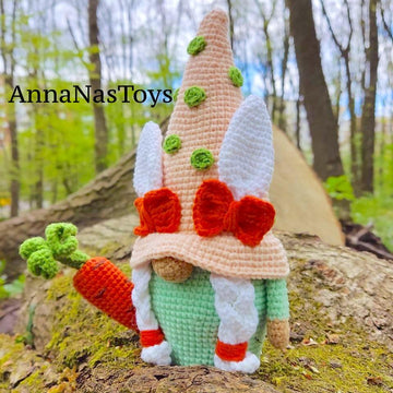 Spring Easter gnome girl