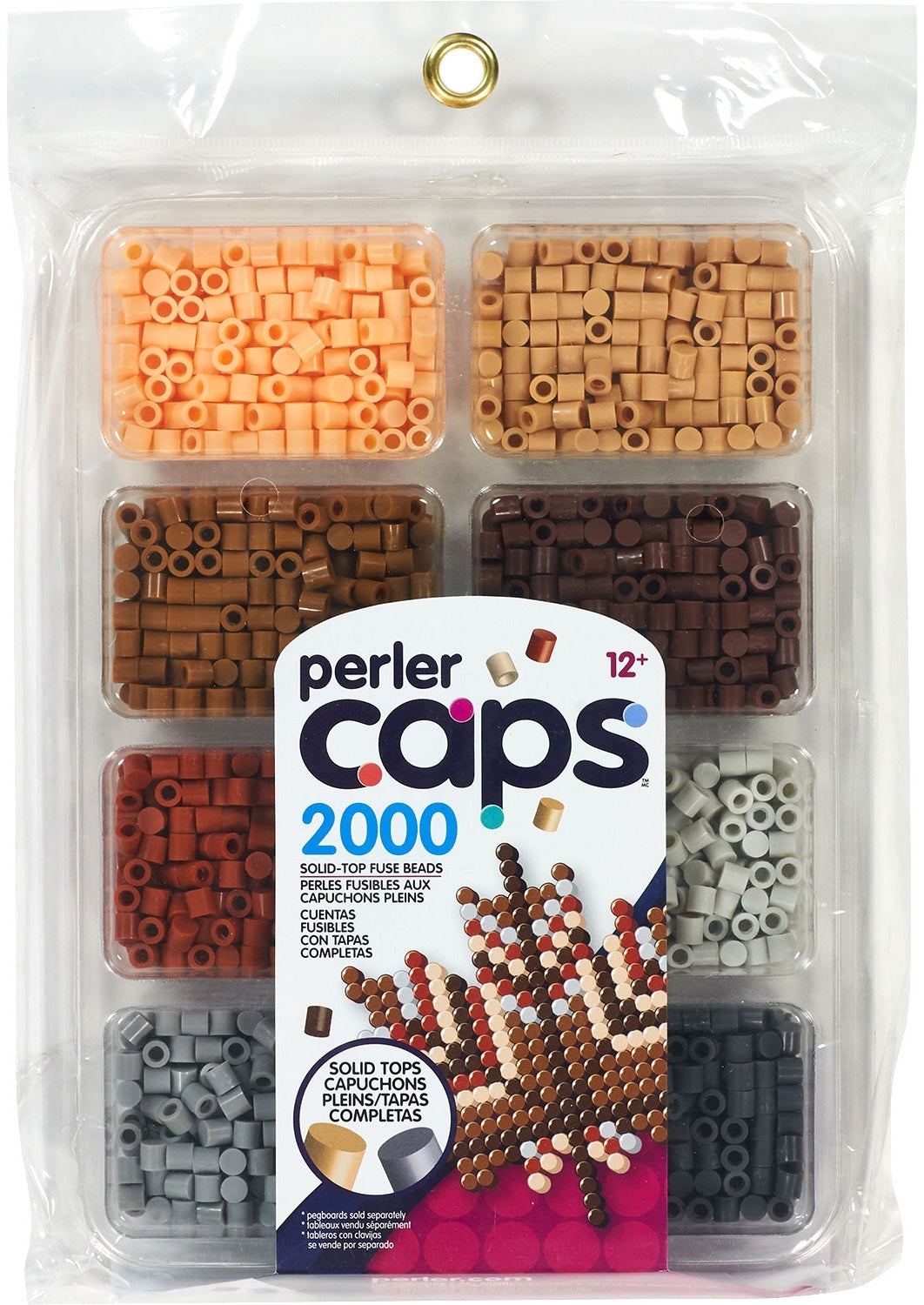Perler Cap Bead Tray - Neutral