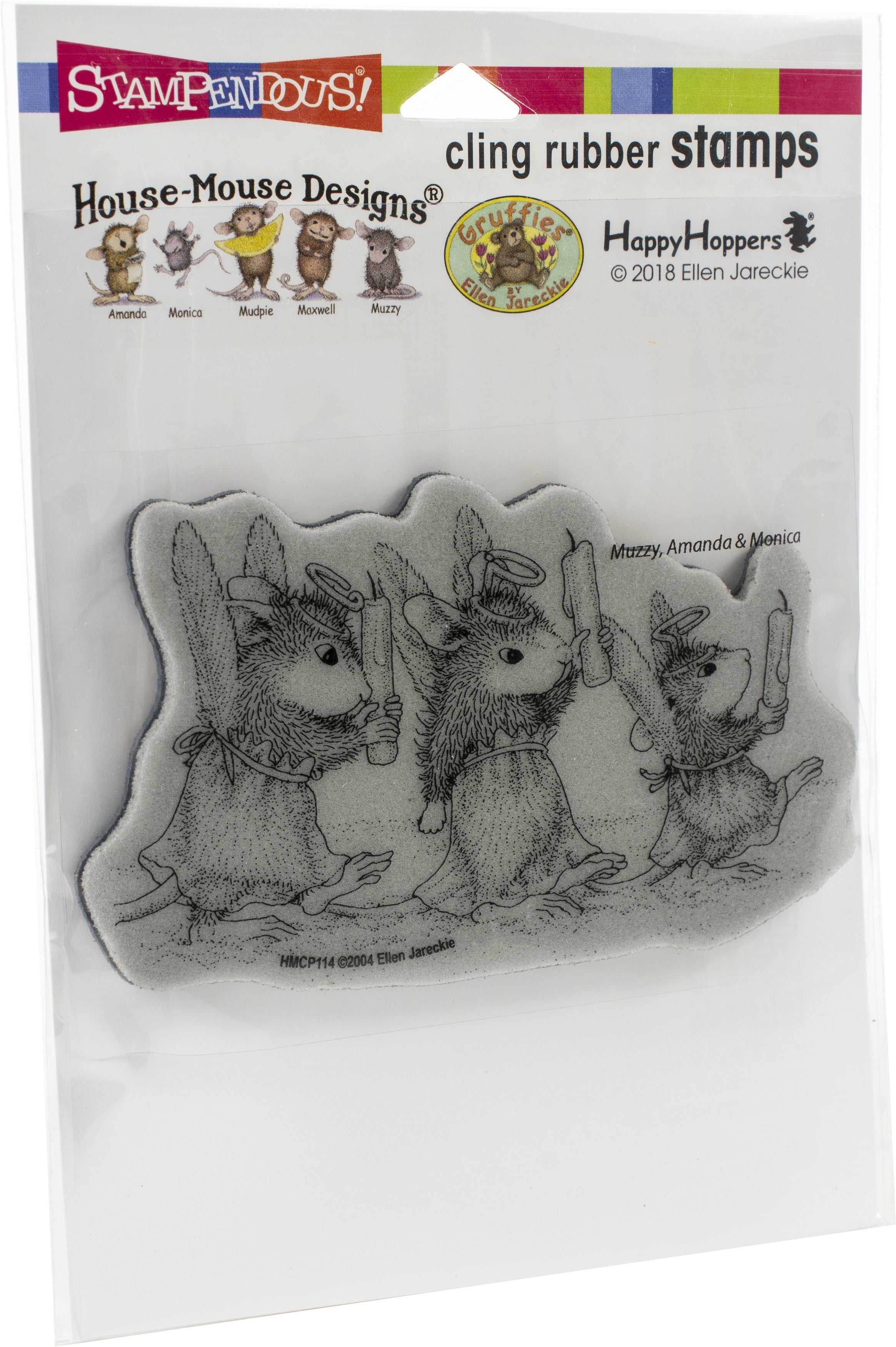 Stampendous House Mouse Cling Stamp - Angel Procession