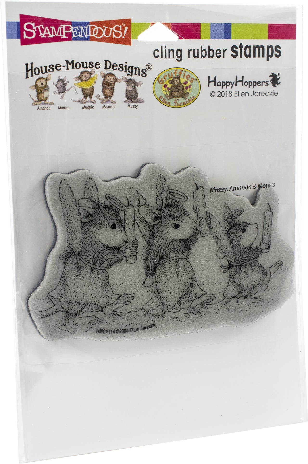 Stampendous House Mouse Cling Stamp - Angel Procession