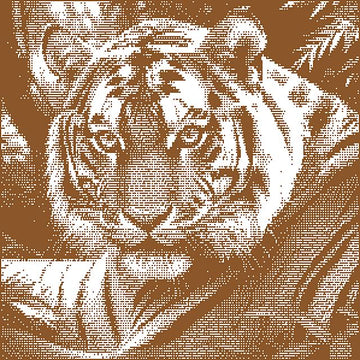 Overlay Mosaic "BENGAL TIGER"