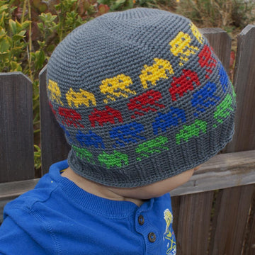 Alien Invasion Crochet Beanie