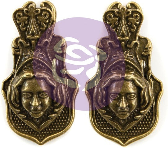 Prima Marketing Prima Art Daily Planner Metal Clips 2/Pkg - Victorian Face