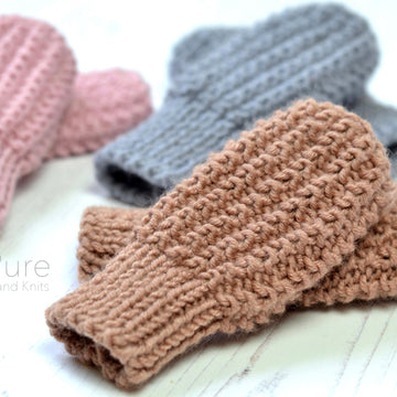 Zeke Simple Baby Mitts