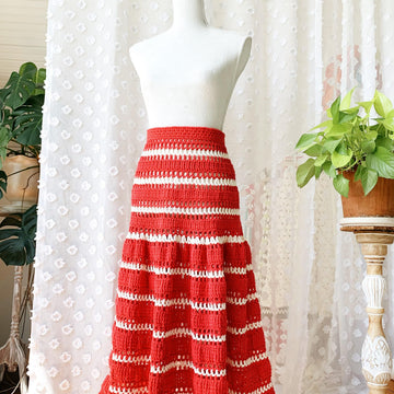 Striped Lace Skirt