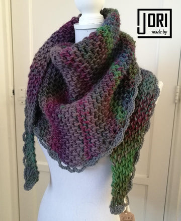 Tunisian shawl Moss