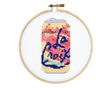 The Stranded Stitch La Croix Cross Stitch Kit - 5 inches