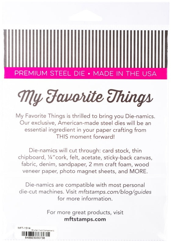 My Favorite Things Die-namics Die - Shutter Card Components