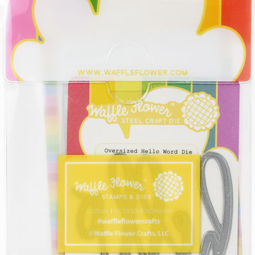 Waffle Flower Crafts Waffle Flower Stamp & Die Set - Oversized Hello