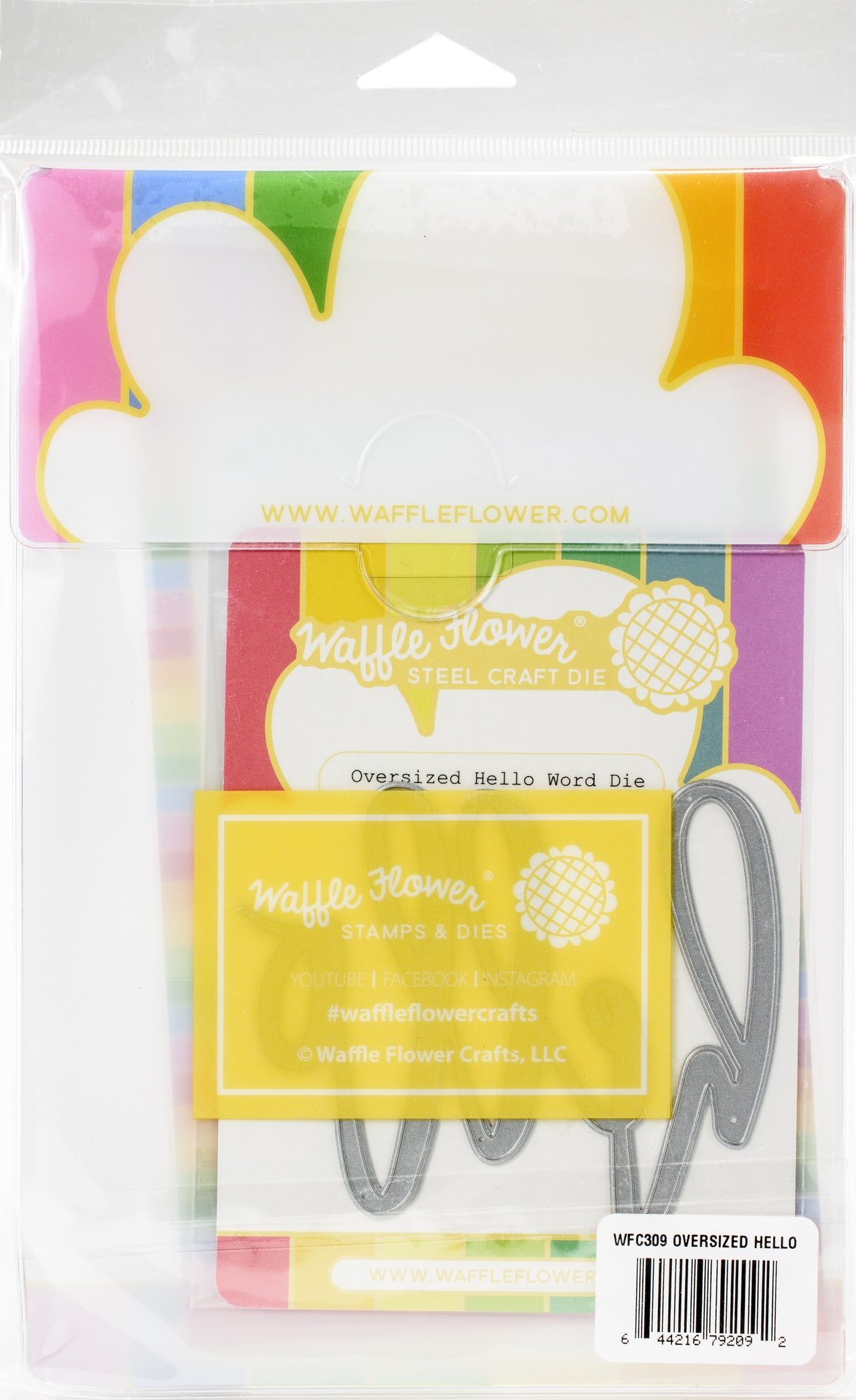 Waffle Flower Crafts Waffle Flower Stamp & Die Set - Oversized Hello