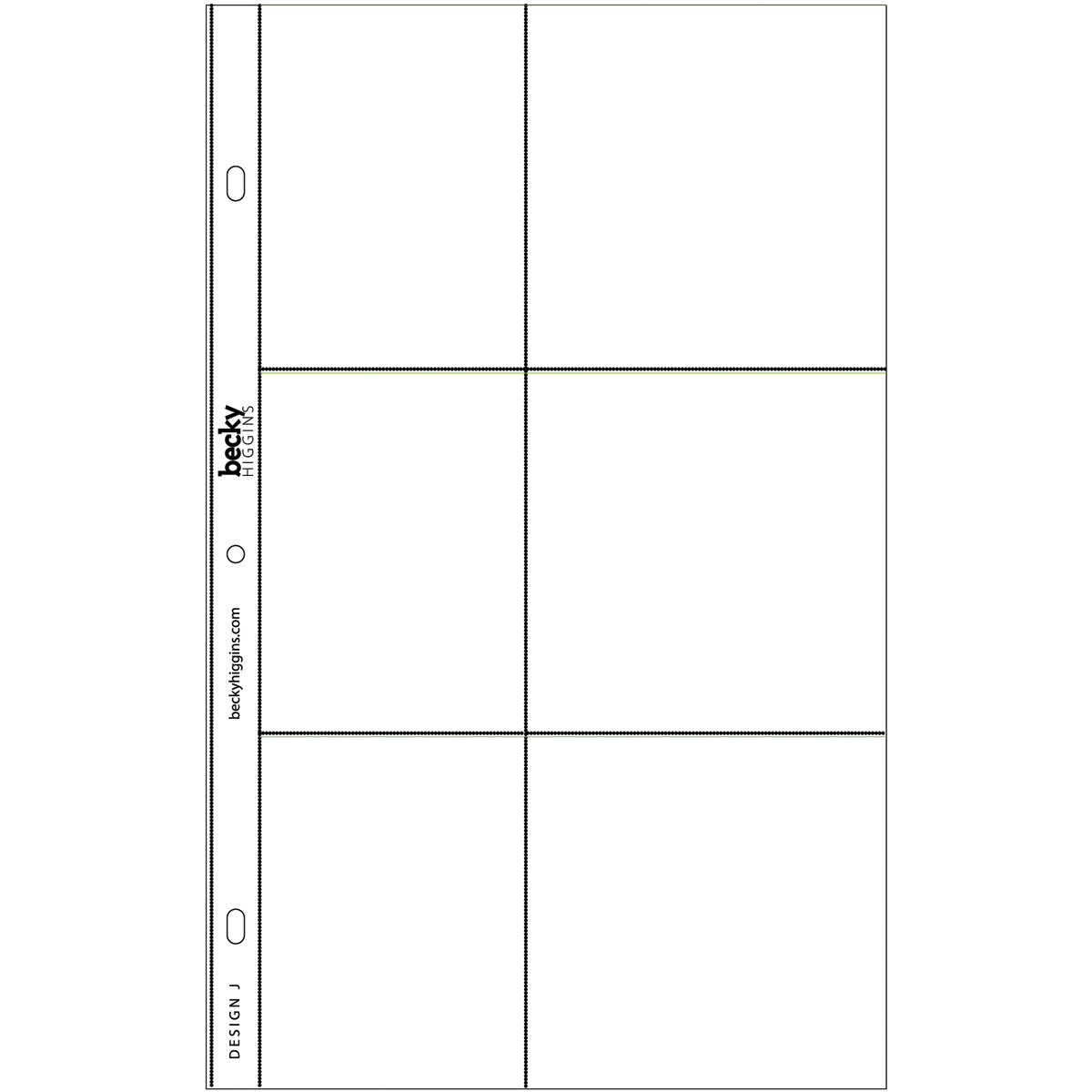 American Crafts Project Life Photo Pocket Pages 12/Pkg - Design J