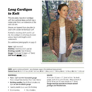 Long Cardigan to Knit