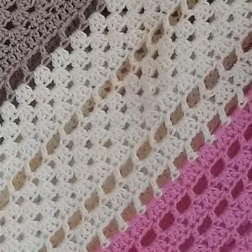 Neapolitan Ice Cream Granny Square Poncho