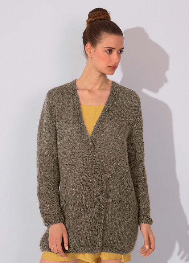 Long Jacket in Bergere de France Angel 50 - Mag 181 - 05 - Downloadable PDF