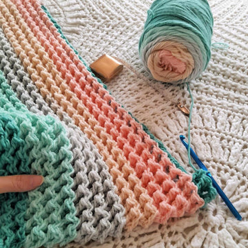 Zigzag Waffle Blanket