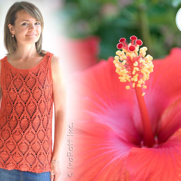 Charming Pineapples Lace Crochet Top